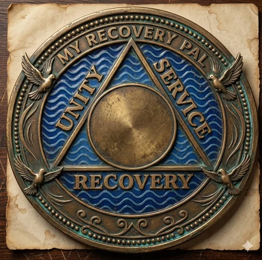 Antique sobriety medallion