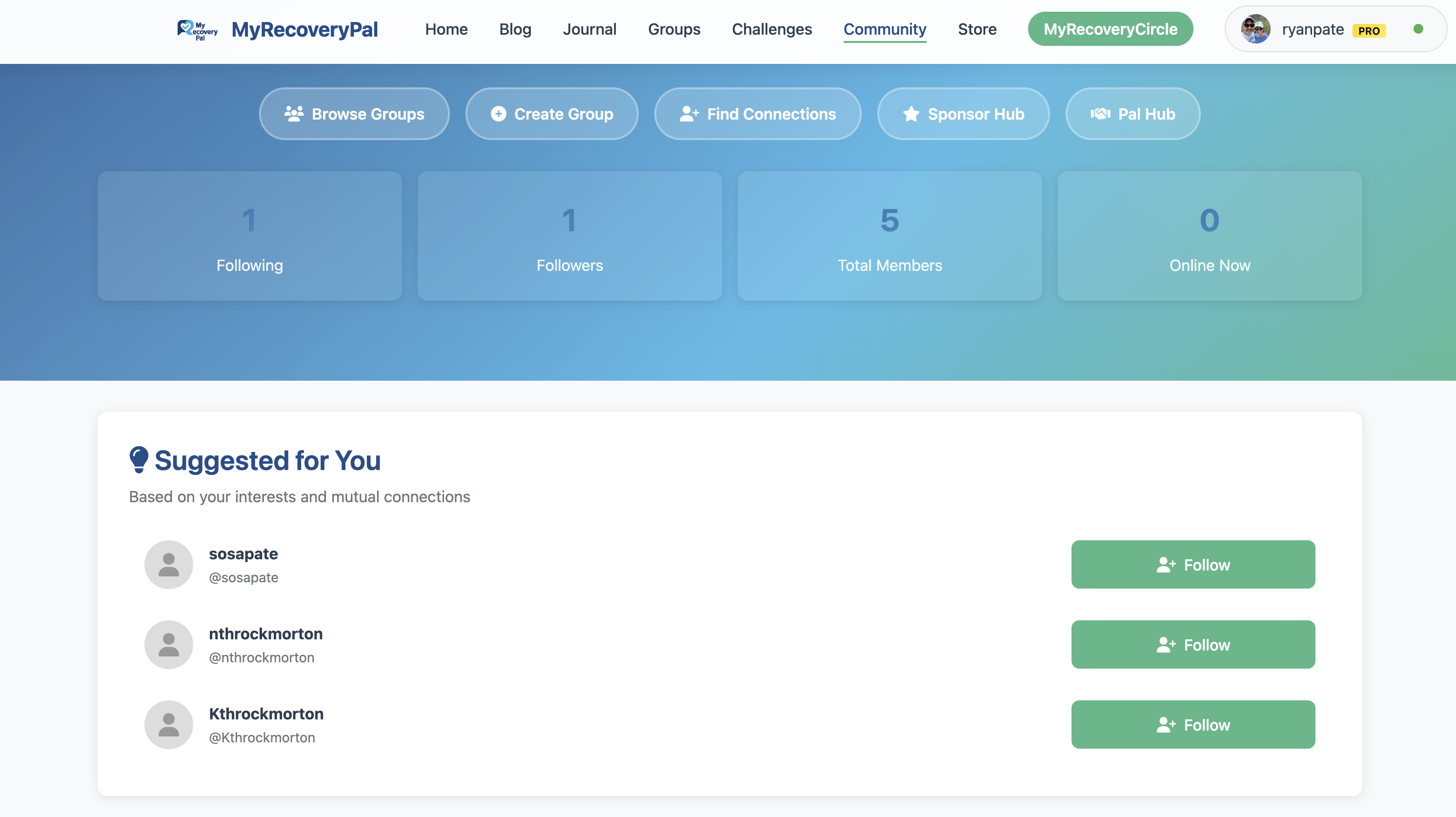 Safe, moderated community space